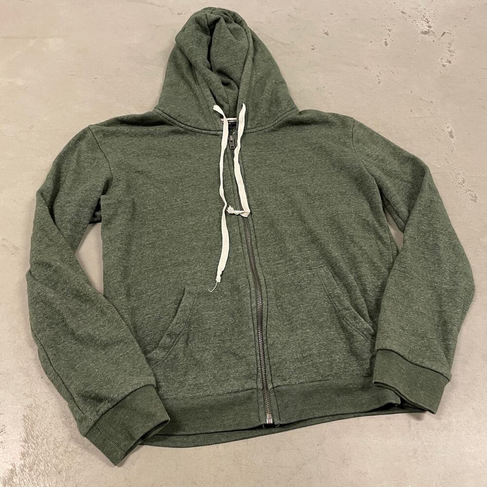 Y2K brandy Melville green zip up hoodie